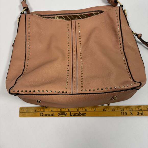 Montana West Large Leather Hobo Handbag for Women Concealed Carry Studded Purse - Picture 8 of 13